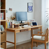 テーブル 幅100-160cm デスク 学習机 引き出し付き hykmq-749