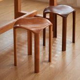 スツール 幅35cm ダイニングチェア チェリー材 ウォールナット hykmq-780