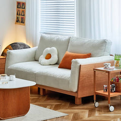 ソファ 幅100 158cm 1人掛け 2人掛け ナチュラル コンパクト hykmq-784