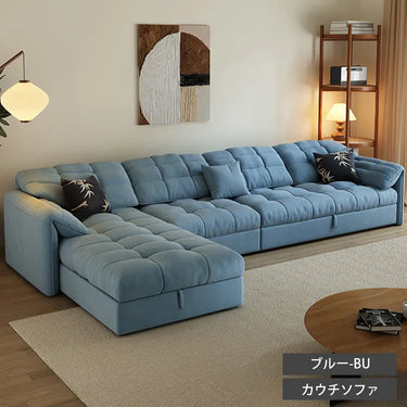 ソファベッド ソファーベッド 折りたたみ 収納付き 3WAY 3人掛け 4人掛け L字ソファ ローソファ 大型 大きめ 省スペース ベージュ グレー イエロー ブルー おしゃれ 来客対応 モダン 高級 hyt-5592