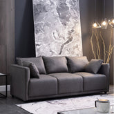 【高品質】松 木 枠 エアレザー 綿 ソファー - モダンデザイン・快適な座り心地! ja-18