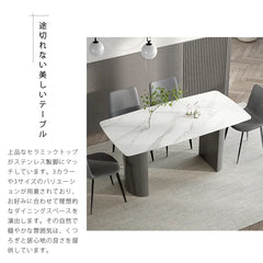 ダイニングテーブル 4人掛け 幅140cm セラミックテーブル 大理石柄 160cm 180cm おしゃれ 食卓 モダン jrjj-680-table