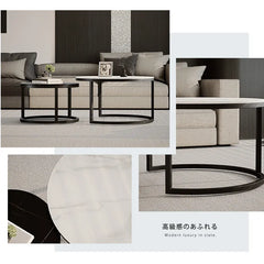 センターテーブル セット 北欧 モダン 石目調 ローテーブル おしゃれ jrjj-813