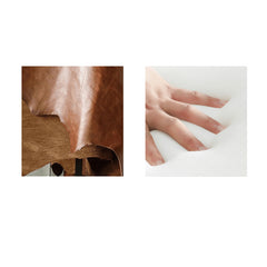 【快適ソファー】松木フレーム×エアレザー&綿張地 - スタイリッシュデザインのリラックス家具 jy-116