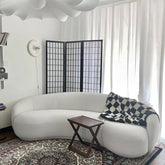 ソファー 快適 松材 高耐久 幅260cm ホワイト グラスグリーン my-351