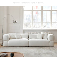 ソファー 幅295cm ホワイト パイン材 豪華ダウン my-367