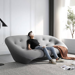 ソファー 幅253cm ライトグレー パイン材 快適 スタイリッシュ my-370