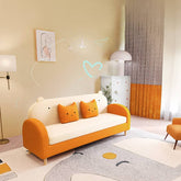 【高級感溢れる】木製フレーム&テリークロスの綿ソファー - 快適な座り心地 qm-11