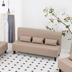 高級木製フレーム合皮ナイロンソファー - モダンで洗練されたデザイン qm-14