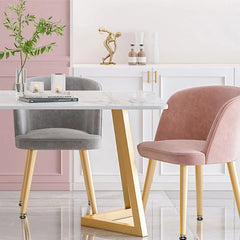 ラグジュアリーなパイルチェアセット(4脚)— モダンなインテリアに最適な高級デザイン! sxfj-266-chair1