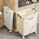 ランドリーバスケット 折りたたみ スリム 洗濯かご 大容量 洗濯カゴ キャスター付き おもちゃ収納 td-001