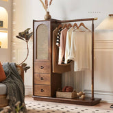 ハンガーラック 幅90 120cm キャビネット 収納家具 寝室 tzm-526