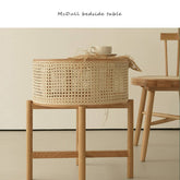 サイドテーブル 幅51cm テーブル ラタン ナチュラル tzm-528