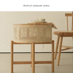 サイドテーブル 幅51cm テーブル ラタン ナチュラル tzm-528