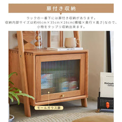 収納ラック 棚 木製 スリム ウッドラック 北欧 おしゃれ 天然木 扉収納 ディスプレーラック xbjj-syzwj-rack