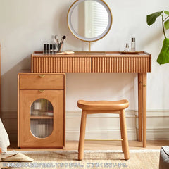 メイク台 化粧台 レトロ 木製 ナチュラル 化粧テーブル 寝室 Y00D01