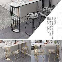 カウンターテーブル セラミック 北欧 おしゃれ 収納付き バーテーブル 業務用 バーカウンターテーブル 自宅 yly-165