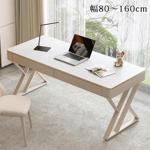 デスク パソコンデスク作業机 白 事務机 セラミック天板 机 オフィス ynw-032