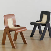 チェア ダイニングチェア おしゃれ 椅子 幅45cm ケヤキ ラタン 和風 高級感 yw-197