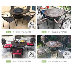 ガーデンテーブル バーベキューテーブル アウトドア コンロ付き バーベキューテーブル おしゃれ zlhw-158