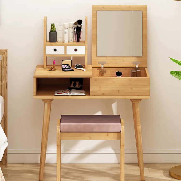 メイク台 北欧風 化粧台 幅80cm ミラー 収納 寝室 化粧テーブル zt-013-szt-dresser