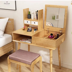 メイク台 北欧風 化粧台 幅80cm ミラー 収納 寝室 化粧テーブル zt-013-szt-dresser