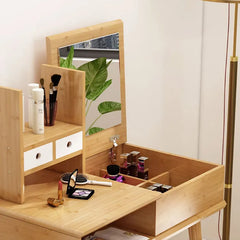 メイク台 北欧風 化粧台 幅80cm ミラー 収納 寝室 化粧テーブル zt-013-szt-dresser