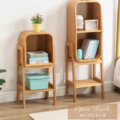 キャビネット ラック棚 2段 3段 4段 竹 収納家具 おしゃれ 大容量収納 zt-561