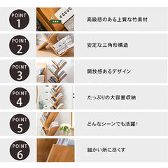 本棚 書架 省スペース 大容量 取り出しやすい 斜め棚 オープン式 収納 zt-776