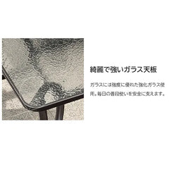 ガーデン テーブルセット チェア 5点セット おしゃれ ラタン調 ガラス パラソル対応 庭 屋外 アウトドア zy-029