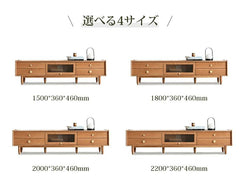 ローボード テレビボード 木製 TV台 収納棚 幅180cm 幅200cm チェリー材使用のおしゃれテレビ台 YESWOOD Y17N01