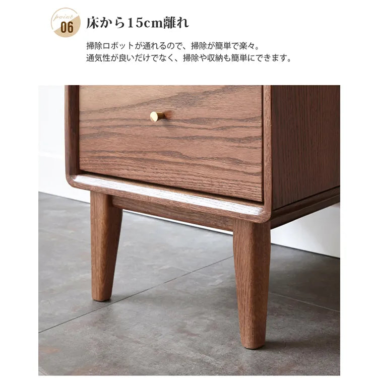 キャビネット 高級感 木製 幅120cm おしゃれ 引き出し 北欧 収納家具 Y84F01
