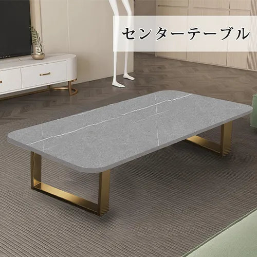 センターテーブル 白 黒 セラミック ローテーブル 大理石風 北欧 リビング ary-352