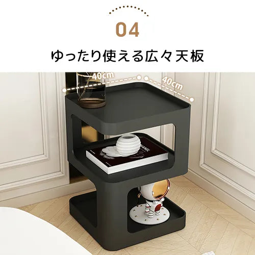 サイドテーブル おしゃれ ブラック ホワイト かわいい ローテーブル リビング ary-360