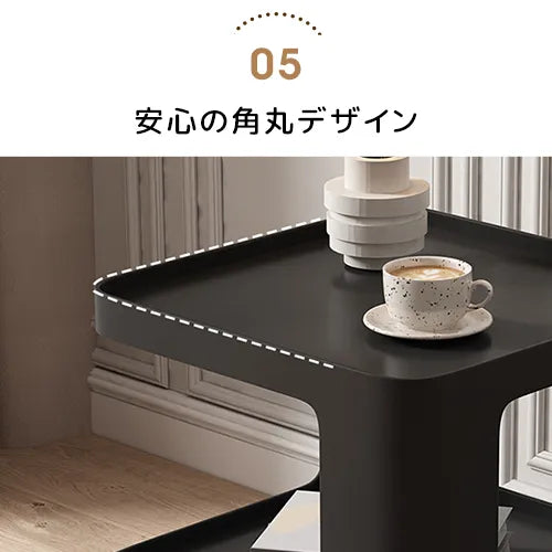 サイドテーブル おしゃれ ブラック ホワイト かわいい ローテーブル リビング ary-360