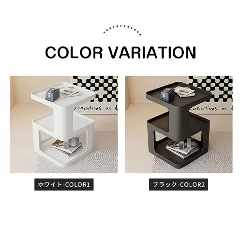 サイドテーブル おしゃれ ブラック ホワイト かわいい ローテーブル リビング ary-360