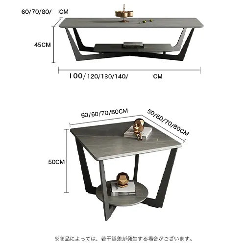 センターテーブル 高級感 セラミック モダン グレー 北欧 リビング ary-742