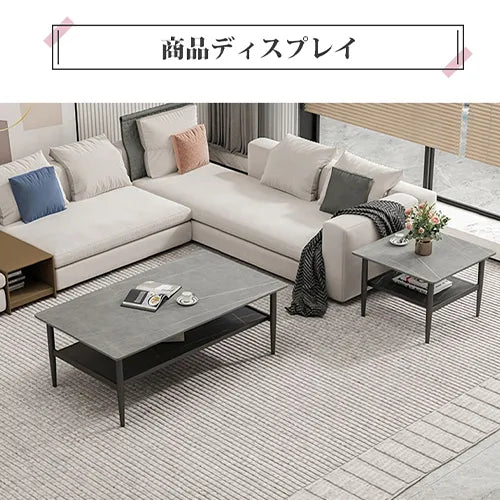 センターテーブル 高級感 セラミック モダン カフェテーブル リビング ary-743