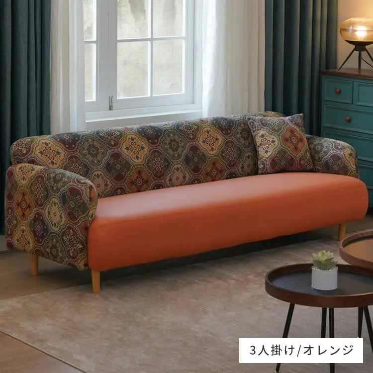 ソファ ソファー 2人掛け 3人掛け 合成皮革 ポリエステル 一人暮らし 座面広い クッション付き おしゃれ dlo-032