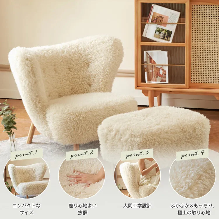 ソファ 北欧 おしゃれ 1人掛け リビング 1p フレーム 天然木 ベージュ dlo-0401-sofa