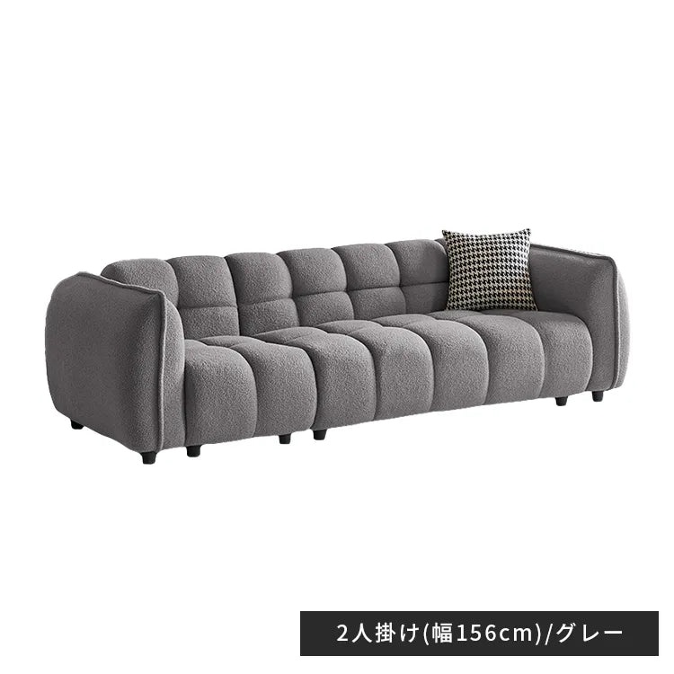 ソファー 2人掛け 3人掛け コンパクト ベルベット ブルー ベージュ おしゃれ 肘掛け付き 北欧 dlo-048-sofa