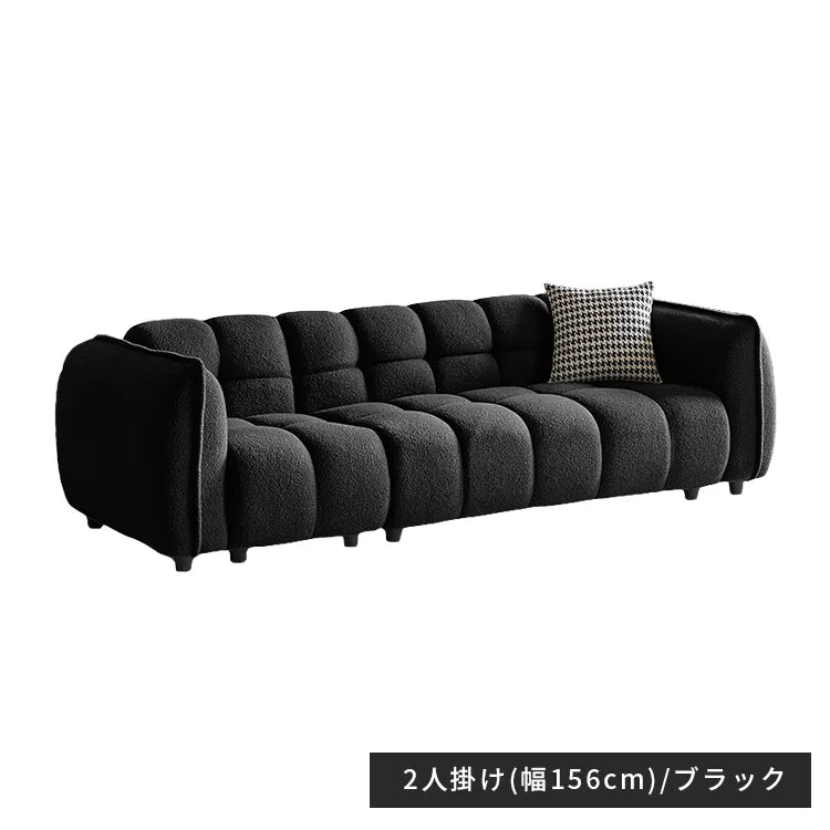 ソファー 2人掛け 3人掛け コンパクト ベルベット ブルー ベージュ おしゃれ 肘掛け付き 北欧 dlo-048-sofa