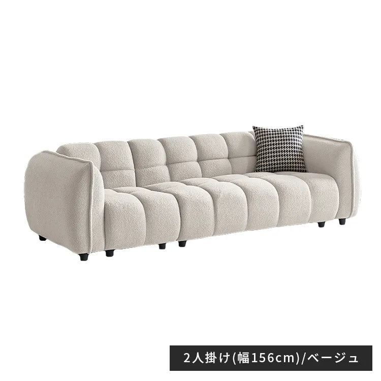 ソファー 2人掛け 3人掛け コンパクト ベルベット ブルー ベージュ おしゃれ 肘掛け付き 北欧 dlo-048-sofa
