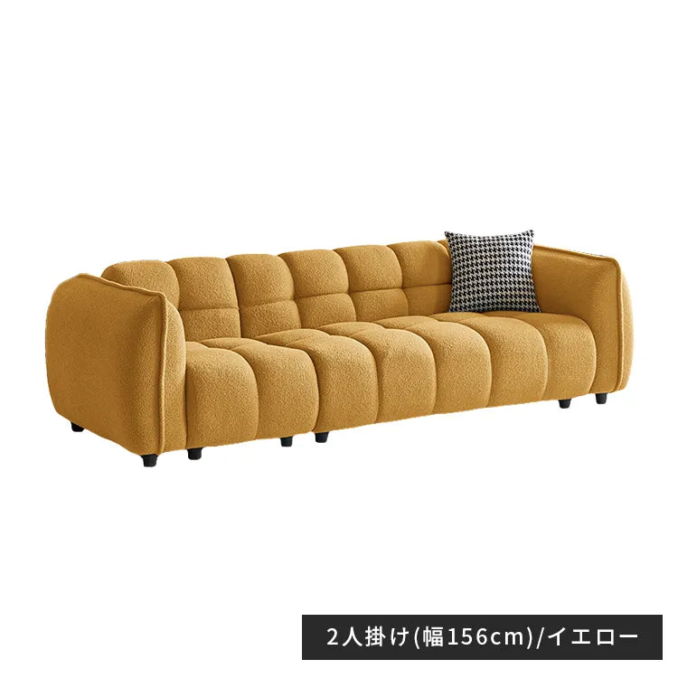 ソファー 2人掛け 3人掛け コンパクト ベルベット ブルー ベージュ おしゃれ 肘掛け付き 北欧 dlo-048-sofa