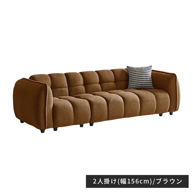 ソファー 2人掛け 3人掛け コンパクト ベルベット ブルー ベージュ おしゃれ 肘掛け付き 北欧 dlo-048-sofa
