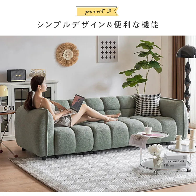 ソファー 2人掛け 3人掛け コンパクト ベルベット ブルー ベージュ おしゃれ 肘掛け付き 北欧 dlo-048-sofa