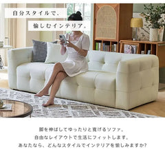 ソファー 2人掛け 3人掛け コンパクト おしゃれ 北欧風 モダン リビング 快適 クッション付き 背もたれ付き dlo-056