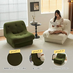 ソファ 1人掛け 座椅子 一人用 グレー 完成品 幅82cm ソファー 北欧 おしゃれ 引越 新生活応援 高級感 新居 dlo-060-sofa