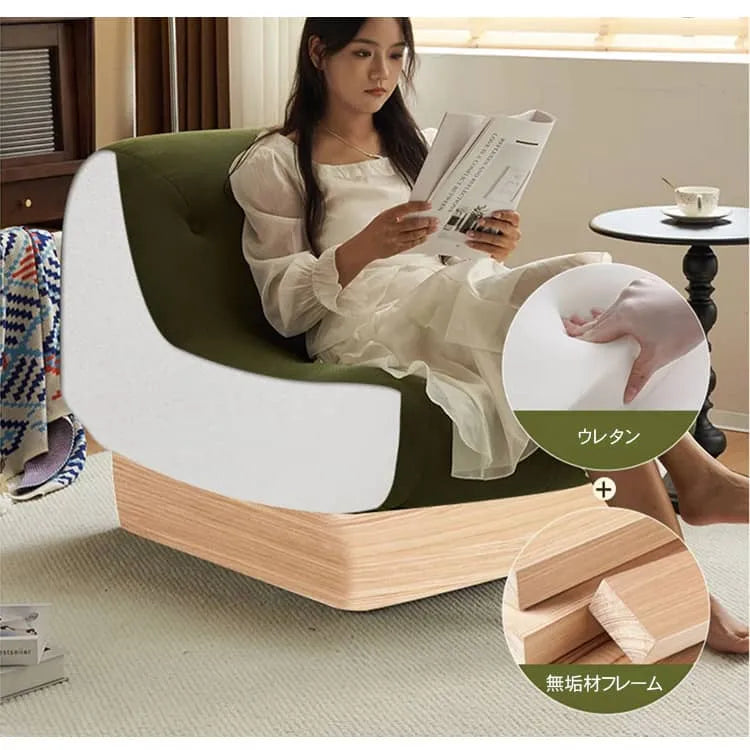ソファ 1人掛け 座椅子 一人用 グレー 完成品 幅82cm ソファー 北欧 おしゃれ 引越 新生活応援 高級感 新居 dlo-060-sofa