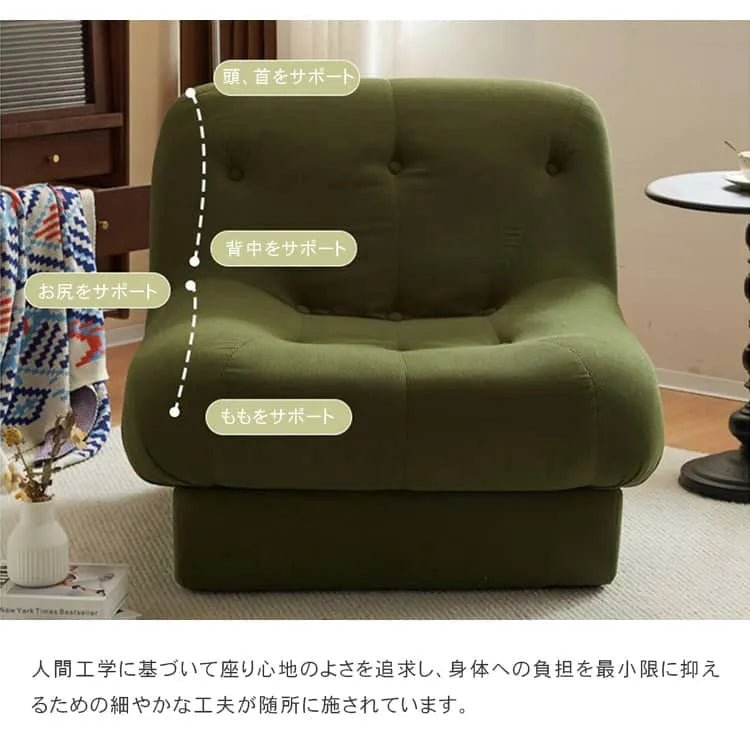 ソファ 1人掛け 座椅子 一人用 グレー 完成品 幅82cm ソファー 北欧 おしゃれ 引越 新生活応援 高級感 新居 dlo-060-sofa
